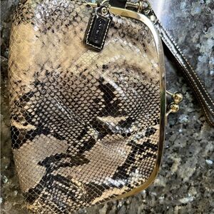 Coach Snakeskin Patterned Women's Bag